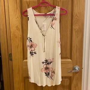 Floral Pattern Tank Top